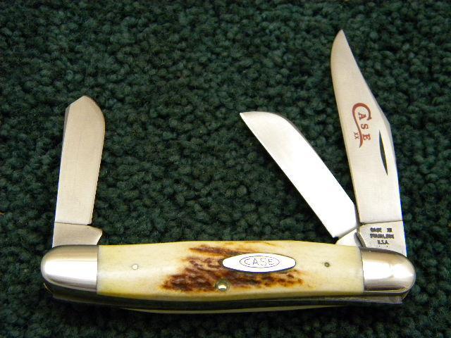 Case XX Stainless USA 2 Dot 1978 Stag 5347 HP SSP Red Etch Stockman