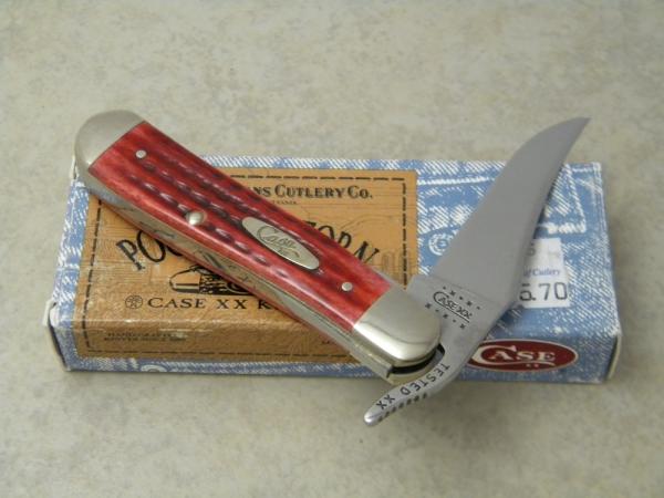 Case Xx Usa Pocket Worn Old Red Bone L Ss Russlock Knife In Box