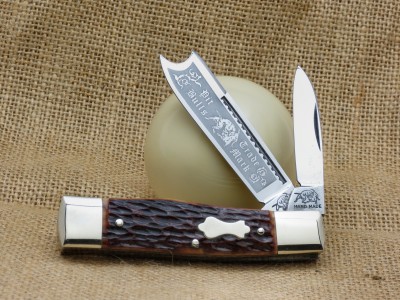Light reflected back on the knife