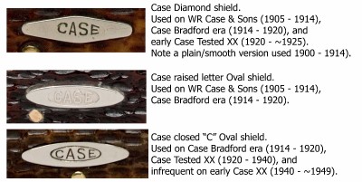 Case Diamond and Oval shields