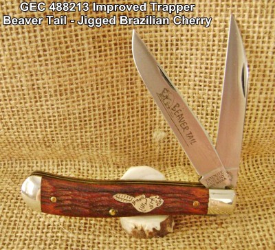 GEC 488213 Improved Trapper Beaver Tail - Jigged Brazilian Cherry #2 of 25 - Labeled.JPG
