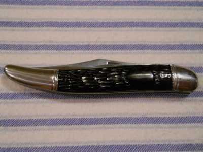 Imperial shell 2 blade toothpick with cell wrap covering shield (Monday morning knife)