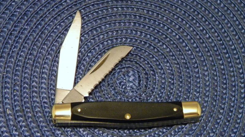 Schrade Cope USA Delrin Copenhagen 2 Blade Stockman Knife