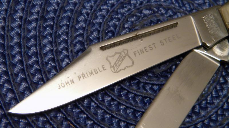 John Primble Belknap HDW & MFG Co. 5371 Cracked Ice Stockman Knife - c ...