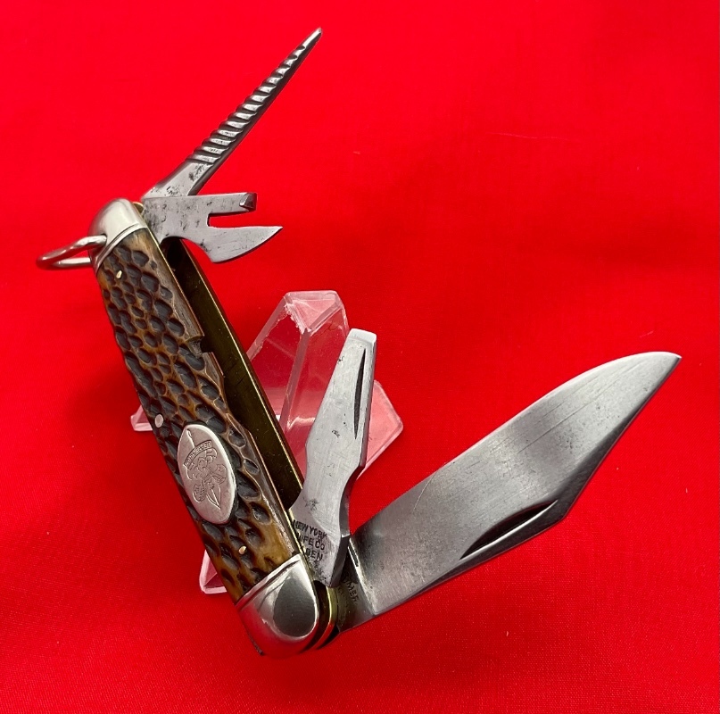 Vintage NEW YORK KNIFE CO Model No. BS1 Official Boy Scouts of