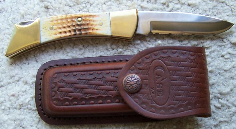 CASE XX BIG BONE HANDLED LOCKBACK - NAHC LIFE MEMBER KNIFE - W/ SHEATH ...