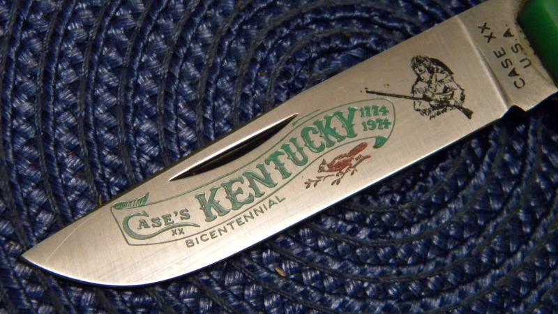 Case XX USA 1974 Green G137 Kentucky Bicentennial Sodbuster Knife - NIB