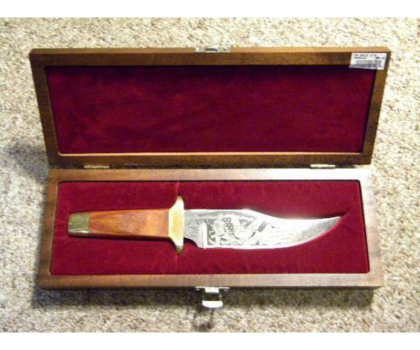 The All Americans 1776 Kitchen Knife, Wooden Handle, 8 Inch Blade, Made in  USA 