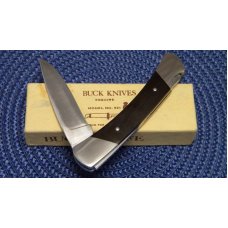 Buck USA Model # 501 Black Micarta Esquire Lockback Knife c.Pre-1986 - NIB