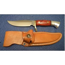 Westmark USA (Western) 702 Wood Fixed Blade Camping/Hunting Sheath Knife - NIB