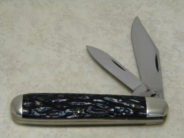 Vintage Robeson ShurEdge USA 622056 Jigged Black 2 Blade Jack Knife