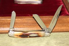 Hen & Rooster Bertram Cutlery Solingen Germany Fools Gold Corelon 173FG Stockman Knife