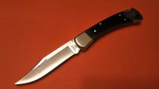 Buck 110 Folding Hunter, Nickel Silver Bolsters, Charcoal Dymondwood Scales, 1 of 300