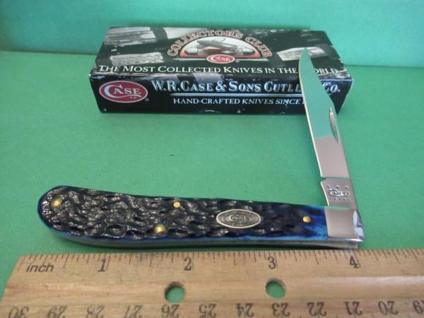 Case XX  2012 Ocean Blue Slimline Trapper Pattern # 61048 SS