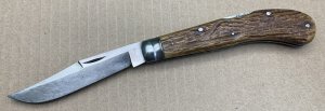 Wilbert Cutlery Co. Chicago. Lockback Saddlehorn Knife with Jig bone handle scales. (880). ....(880)