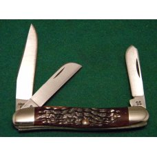 Case XX Stainless USA 1970's Bone 6318 HP SSP Stockman Knife