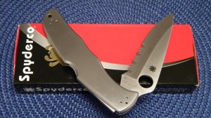 Spyderco VG-10 Seki-City Japan C10PS Partial Serrated Endura Tactical Lockback Knife - NIB