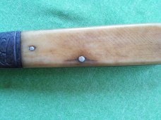 Grand Daddy Master Barlow by Colonial Saw Cut Bone handles   