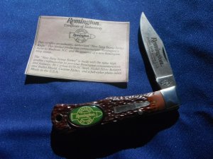 NOS Remington Limited Production quotNew Tang Stamp Seriesquot bullet Knife USA New in BoxNIB