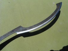 Hand forged Khopesh Sword by Two Bee Custom High Carbon Steel Knives. With Leather Sheath, USA Made!