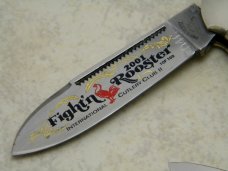 Fight'n Rooster Frank Buster Germany Stag Barehead Cigar Band Canoe Whittler Knife c.2001 - 1 of 100