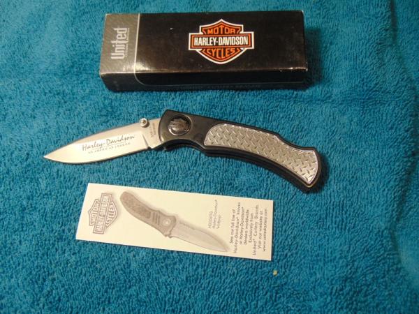 NIB/NOS Vintage United Cutlery Harley Davidson Knife  PN# HD 0017  knife.  NEW OLD STOCK /NEW IN BOX