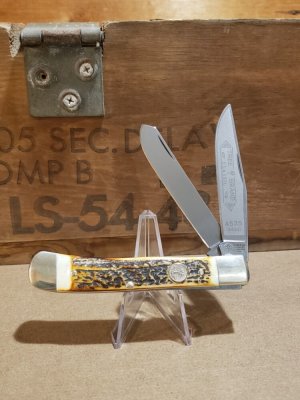 Gorgeous Boker - Solingen - Tree Brand Stag Trapper 4525 Discontinued
