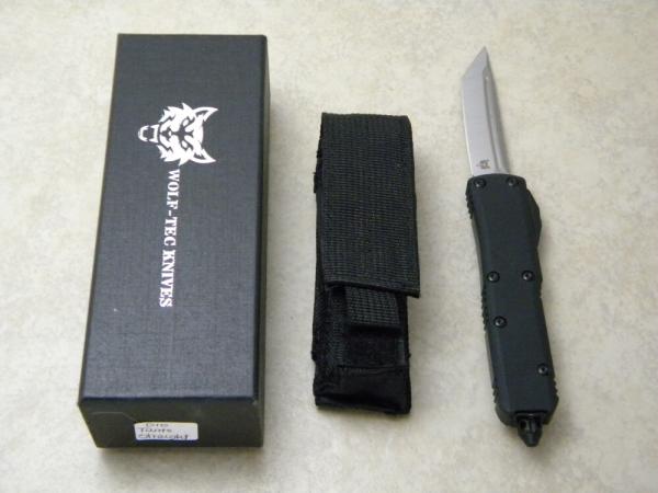 Wolf-Tec Automatic OTF Tanto Knife NIB