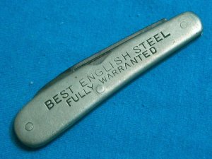 VINTAGE KEEN KUTTER EC SIMMONS USA BEST ENGLISH STEEL FOLDING POCKET JACK KNIFE KNIVES OLD