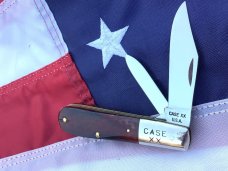 1965-1969 Case xx 2 Blade Barlow +Beautiful Red Bone handles -Mdl# 62009 1/2  Read full description