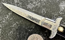 Nice Russian Prison Knife (RPK) Switchblade, Small Fancy Dagger, Swivel Bolster Closing, Unused