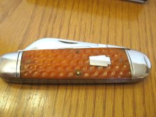 Schatt Morgan Autumn Gold Corn Cob Jigged Bone Sleeveboard Whittler Pattern # 043213