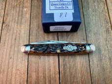 Schatt and Morgan Premier Series Jr. Scout Knife Golden Root Jigged Bone 2007