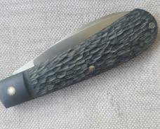 Tim Robertson Full Size Zulu...jigged paper micarta scales.. fluted micarta bolster..4" cld..Cpm154 