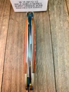 Winchester Rifle Shield Series Sunfish Burnt Orange Winchester Jigged Bone 1997