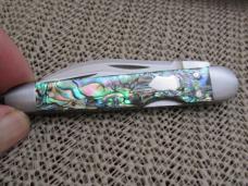 Case XX 2014 Tony Bose Abalone Wharncliff Split Back Whittler Pattern # TB832014 154CM