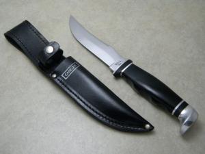 Case XX USA 1960s-70s Black 223-5 Fixed Blade Sheath Knife