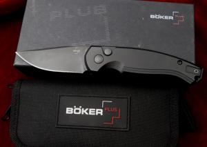 Boker Karakurt AUTO Folding Knife 307 Black Cerakote Blade NEW