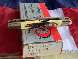 Case xx 1989 Eisenhower Knife Mdl# 05263 SSP w/ Super Stag Handles -NOS in Orig Box