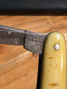 Vintage CX Lockwood Brothers Real Pampa Knife Horn Handle Stockman Made in Sheffield