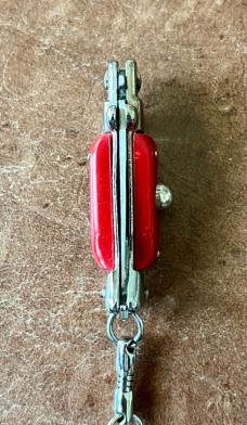 Mini Keychain Switchblade Knife, China, 3.5 Inch Fishtail Style, Unused.