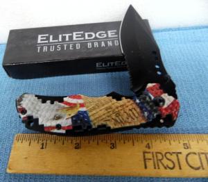 ELITEDGE TRUSTED BRAND 4-34quot WITH RED WHITE amp BLUE COLOR  HANDLE FRONT SIDE BACK IS BLACK