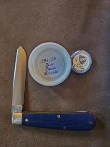 Gec 394124 Blue Linen Micarta 