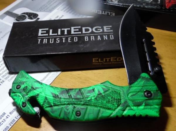 ELITEDGE TRUSTED BRAND 5" SPRING ASSIST NEW IN BOX SS BLADE GREAT SNAP SEE PICS