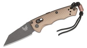 Benchmade 2900BK-1 AUTO Immunity 249quot CPM-M4 Cobalt Black Wharncliffe Blade Flat Dark Earth 