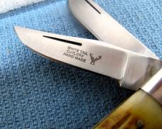 WHITE TAIL CUTLERY HAND MADE STAG HANDLE JACK VERY SHARP 