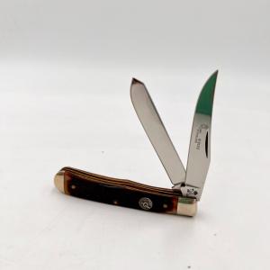 QUEEN STEEL 9135 STAINLESS 2 BLADE KNIFE Trapper 24