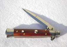 NEW FRANK BELTRAME 9" STILETTO EXOTIC COCOBOLO WOOD BAYONET BLADE MANIAGO ITALY 