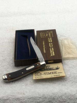 Vintage Schrade USA 194OT One Blade Liner Lock Back Trapper In Box Hard To Find