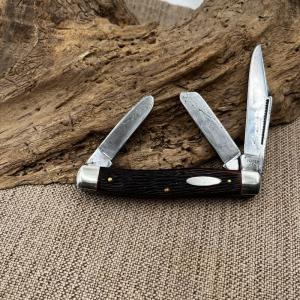 ULSTER USA 98 Classic STOCKMAN Pocketknife 3 Blades Jigged Bone long pull 12